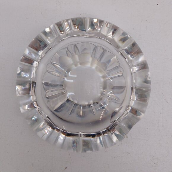 Vintage Rosenthal Crystal Egg Ashtray Bowl Trinket Dish 5" - Minor Chips - Picture 6 of 10